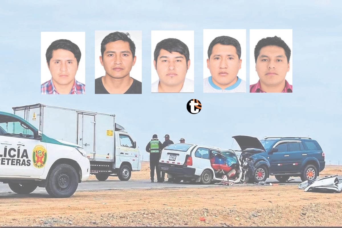 ¡Tragedia en Ica! Cinco muertos deja violento choque en la Panamericana Sur