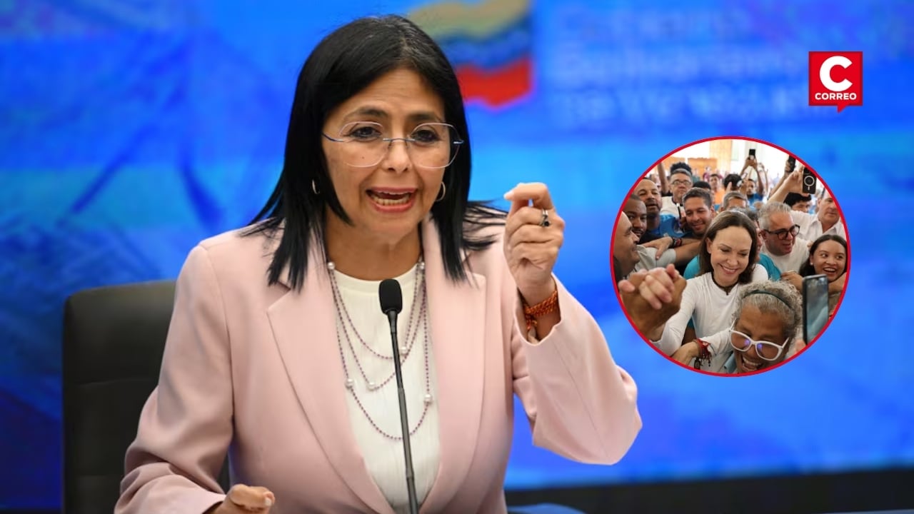 Delcy Rodríguez cuestiona recibimiento a María Corina Machado en Venezuela: “Alejémonos del show”