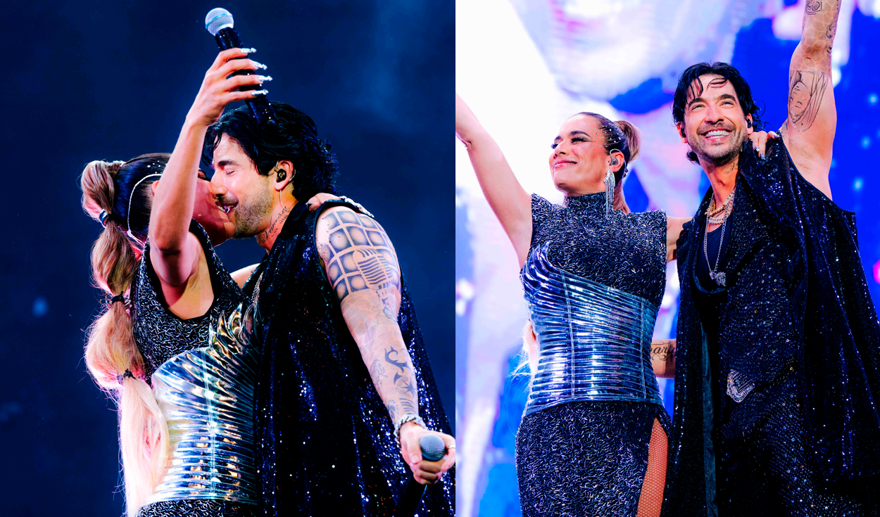 ¡De la ficción a la realidad! Protagonistas de ‘La reina del flow’ emocionan con beso apasionado durante concierto en Lima