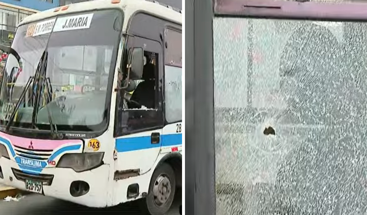 Atacan bus de la empresa Translima y hieren a conductor en SMP: chofer fue evacuado por presentar lesiones