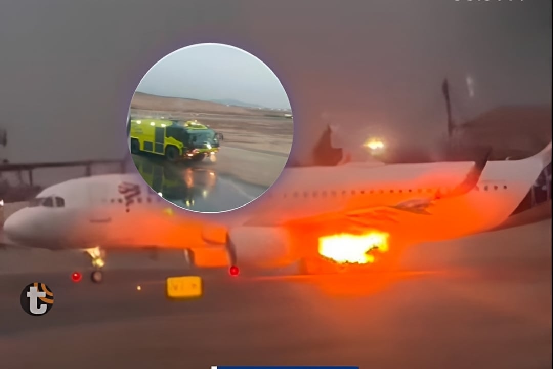 ¡Pánico en el Jorge Chávez! Ala de avión de LATAM se incendió antes de partir a Piura y pasajeros desembarcaron [VIDEO]