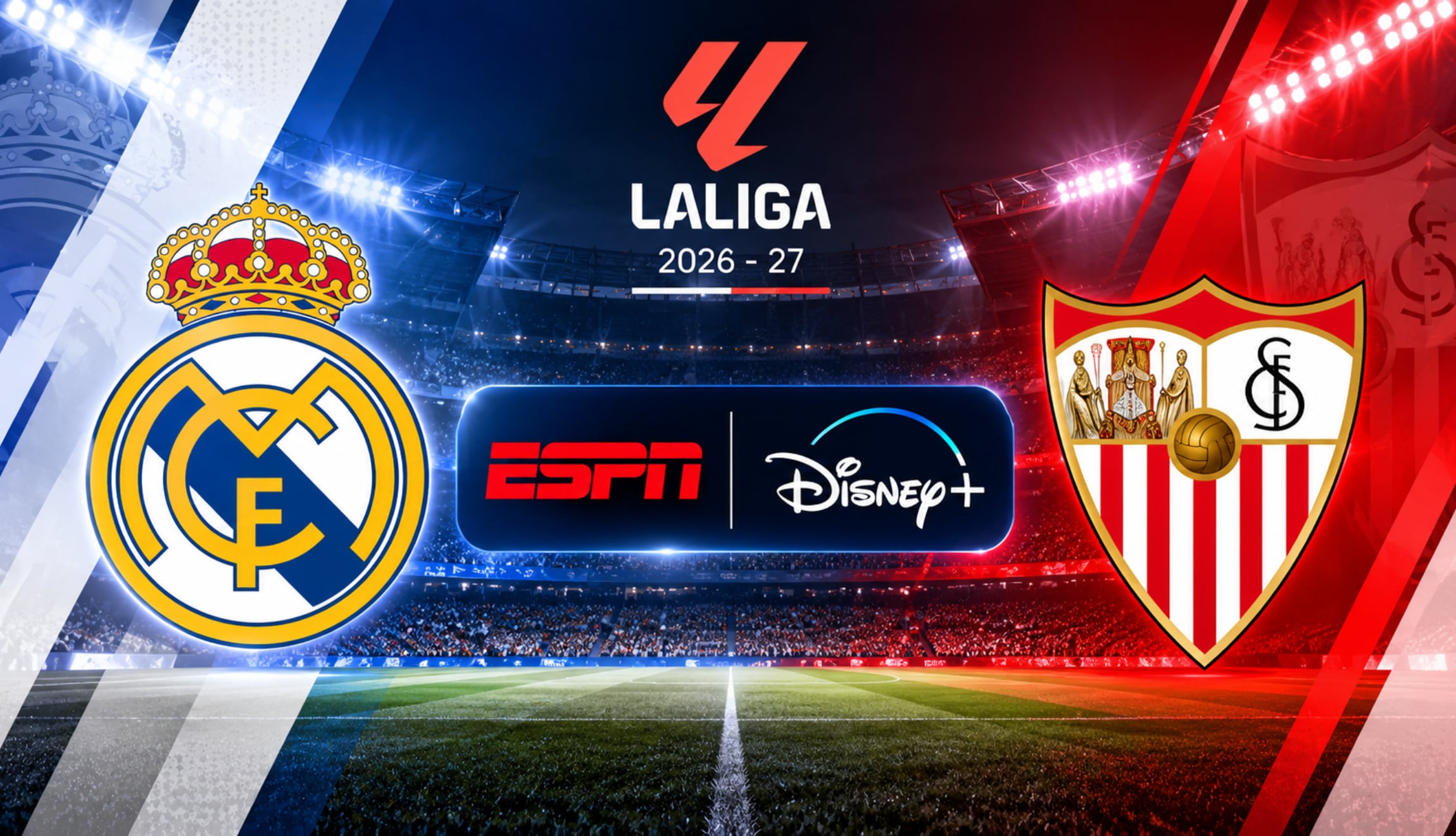 ESPN EN VIVO por Internet — cómo ver partido Real Madrid vs. Sevilla en Fútbol TV y Disney Plus Online