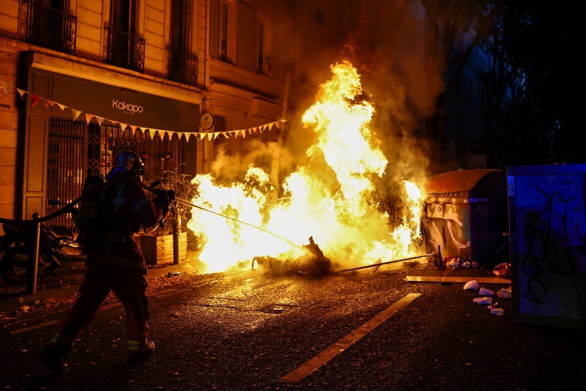 Protestas en Francia: Disturbios en varias ciudades al término de las manifestaciones