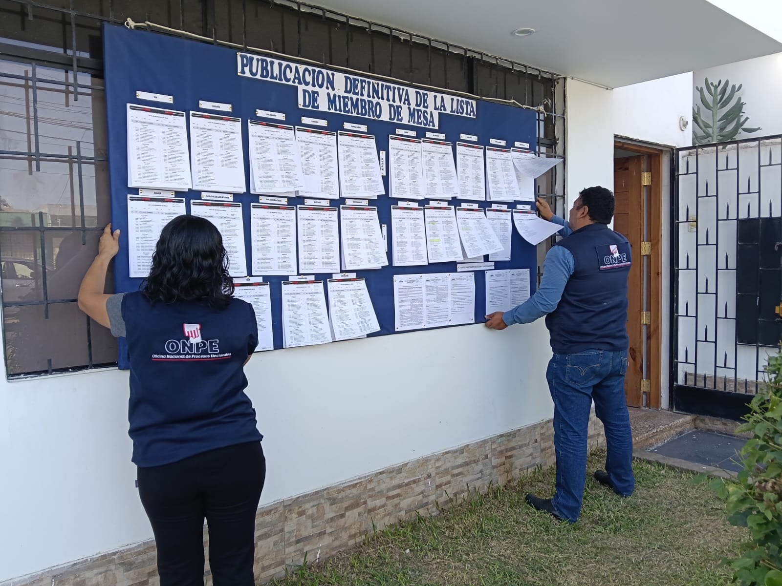 ODPE Ica publica lista definitiva de miembros de mesa seleccionados