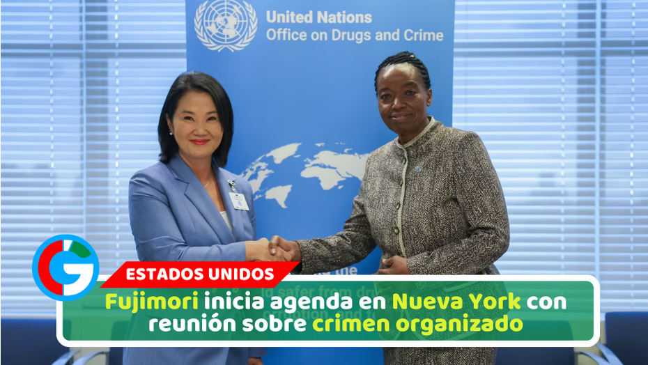 Fujimori inicia agenda en Nueva York con reunión sobre crimen organizado