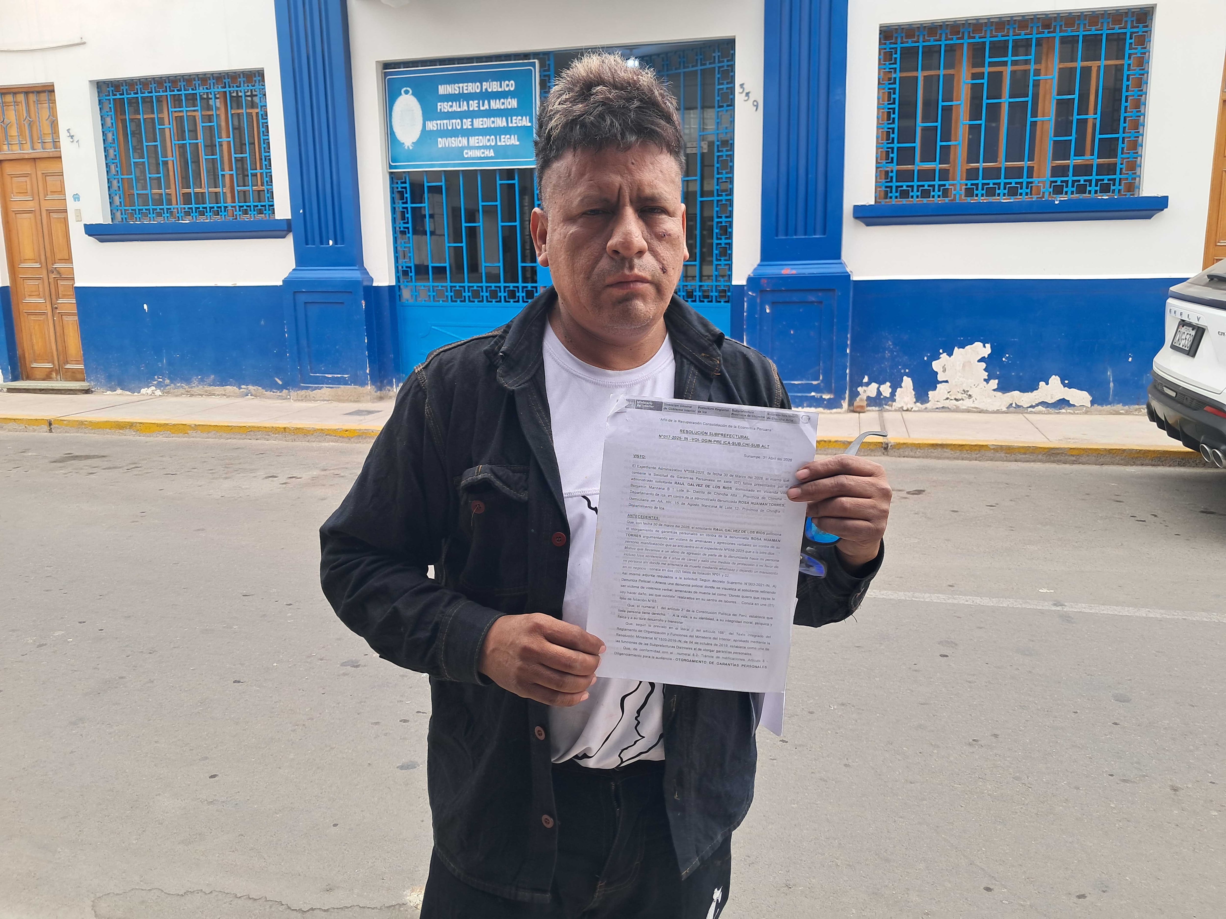 Chincha: padre de familia denuncia a su expareja por violencia familiar