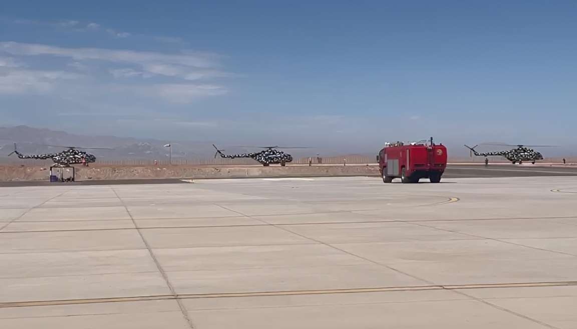 Tres helicópteros del Ejército realizan vuelos de prueba tras culminar mantenimiento en Arequipa
