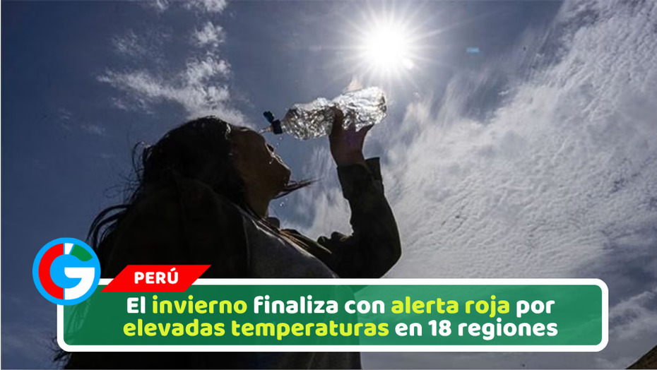 El invierno finaliza con alerta roja por elevadas temperaturas en 18 regiones