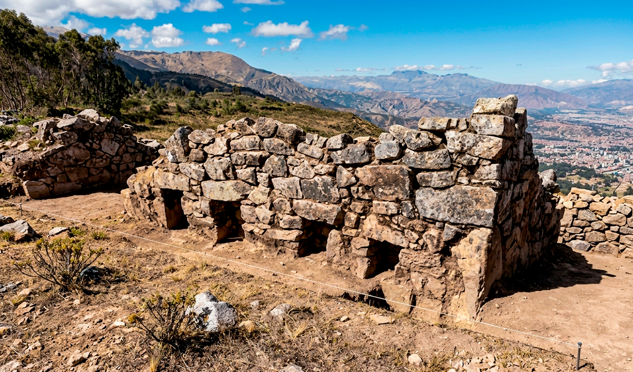 Arqueólogos peruanos hallan en Cajamarca un posible complejo de colcas incas con ductos de ventilación a 3.400 metros de altura