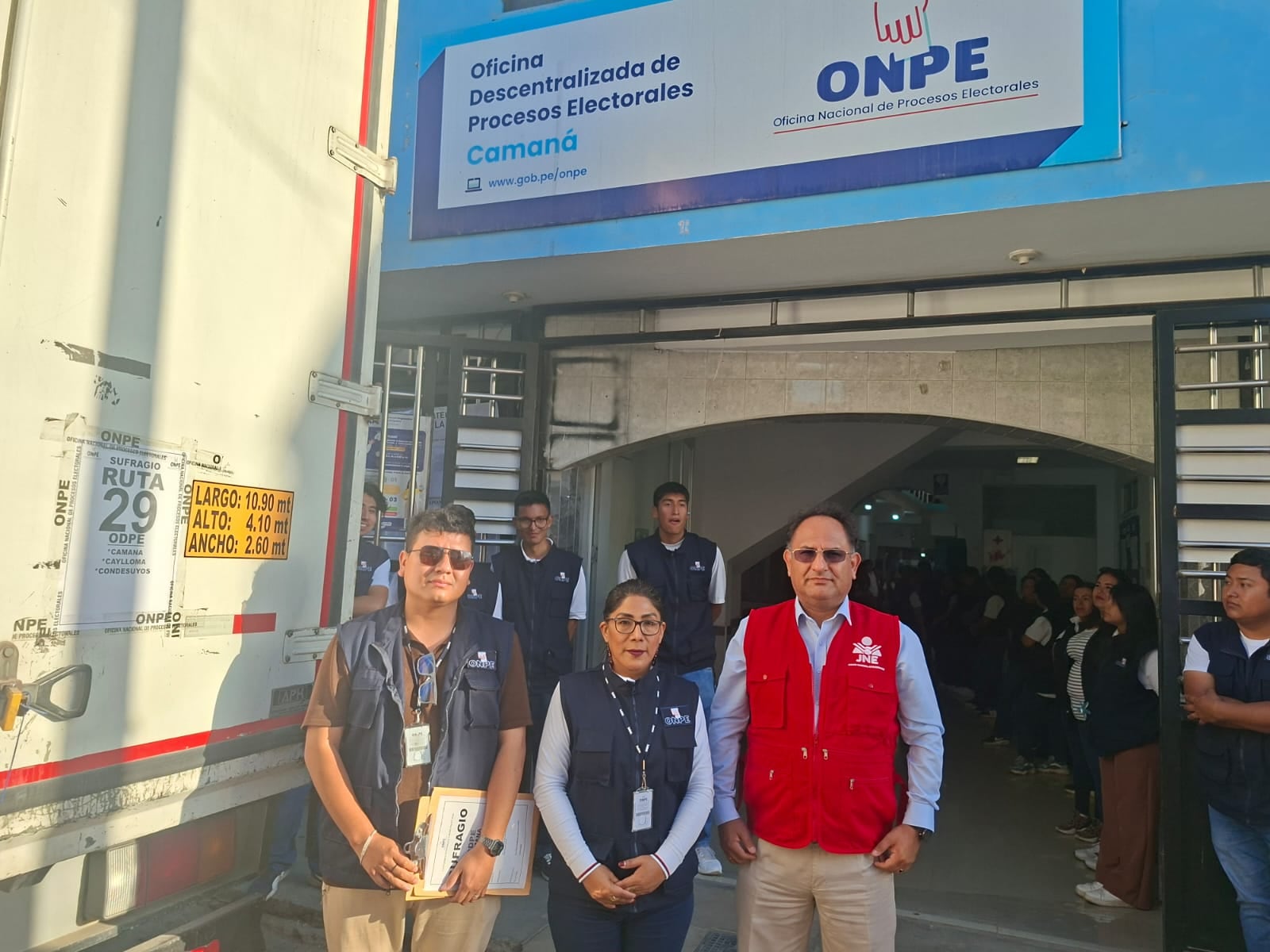 Arequipa: ODPE Camaná recibe material electoral para las elecciones del 4 de octubre