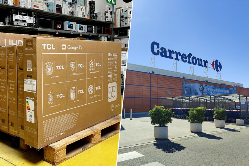 Carrefour liquida esta smart TV QLED de 55 pulgadas con Google TV y Dolby Atmos