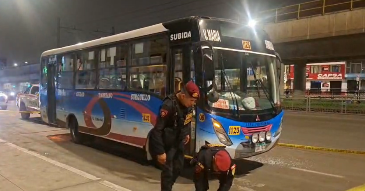 SJM: Sicarios balean a chofer de la empresa Cora Cora S.A. frente a su hijo y 20 pasajeros