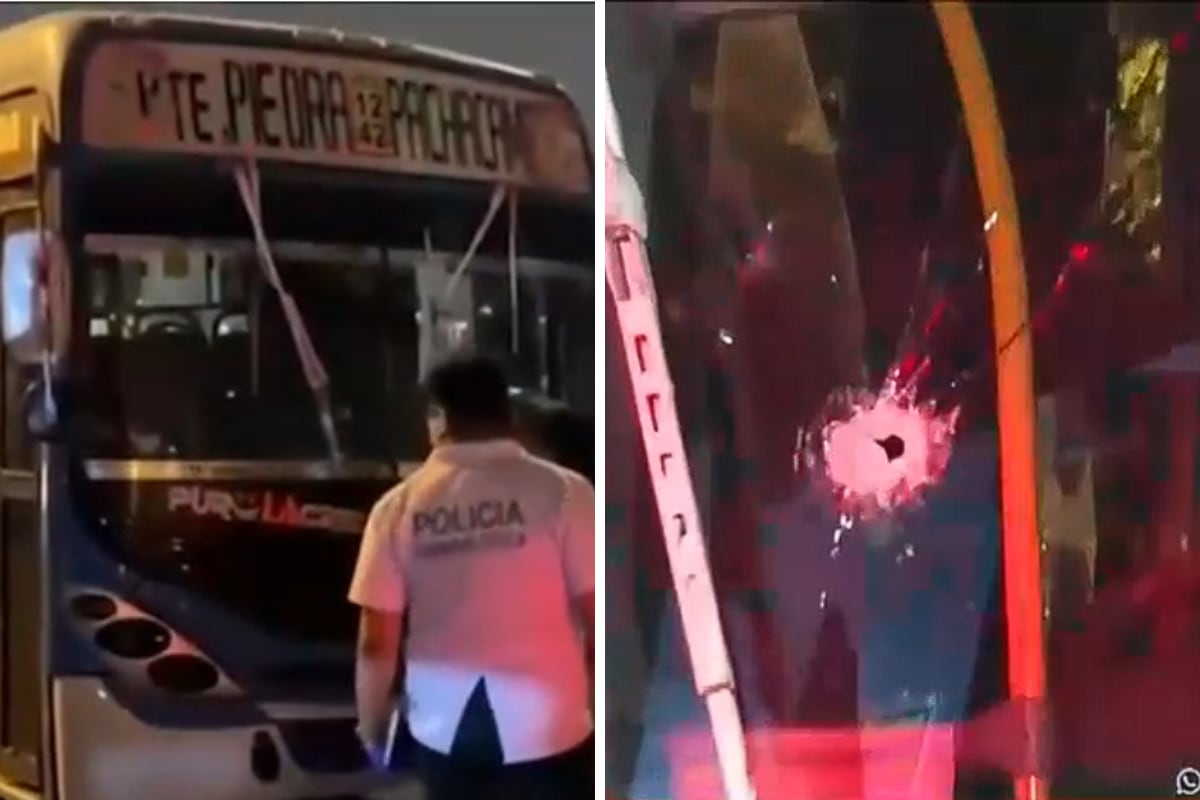 Rimac: Balean bus de Nuevo Perú en puente Acho y chofer sale ileso