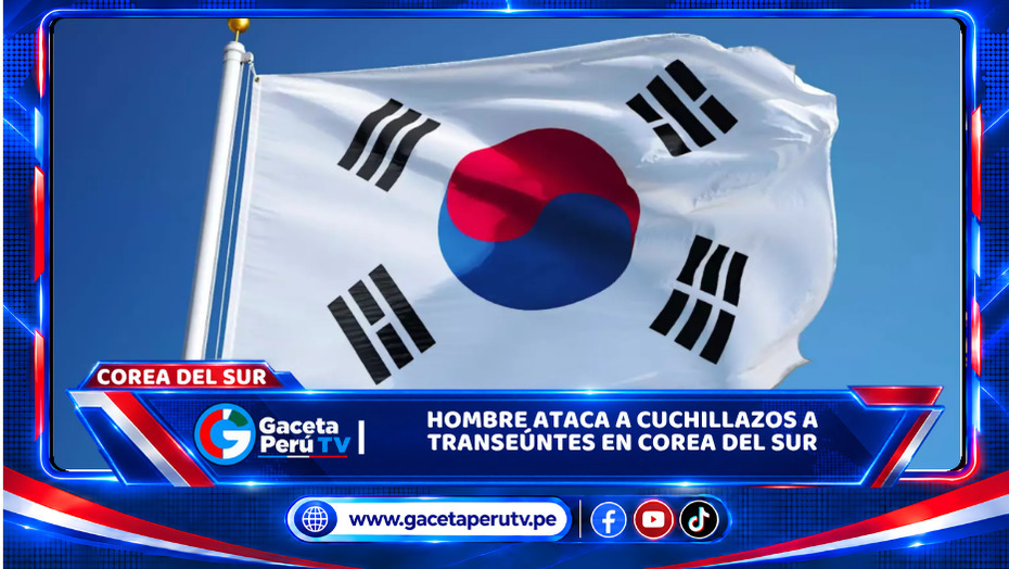 Hombre ataca a cuchillazos a transeúntes en Corea del Sur
