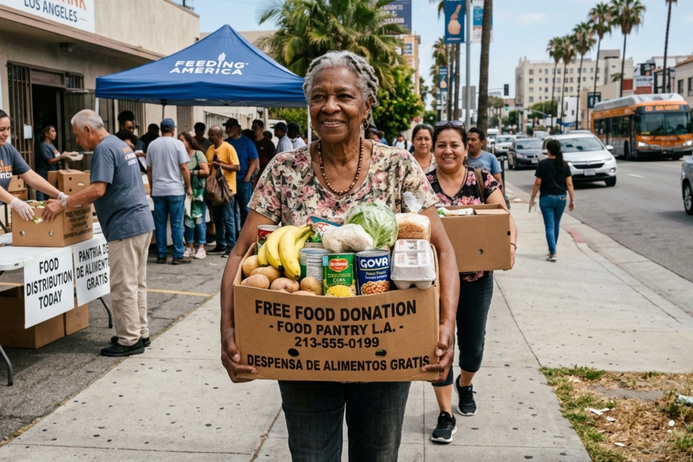 Atención, entregarán alimentos gratis en Los Ángeles del 12 al 15 de octubre: horarios y despensas disponibles