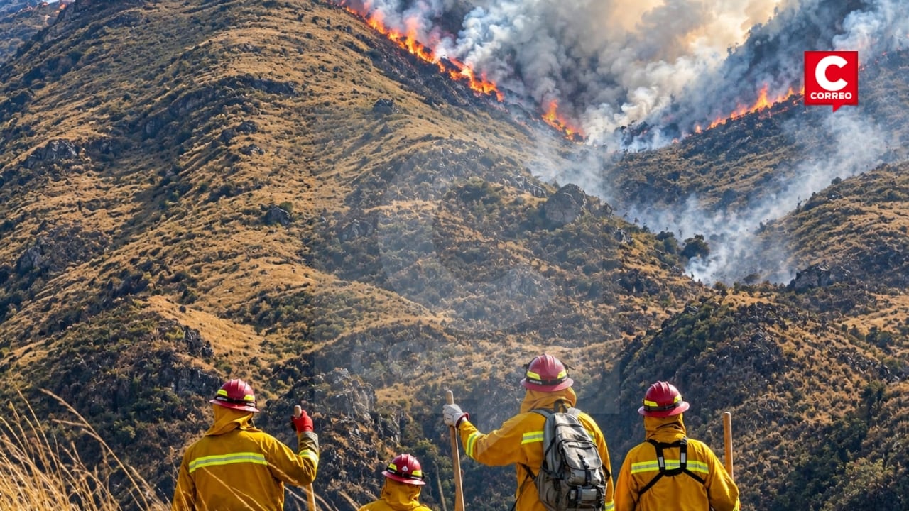 Incendio en el Valle Sagrado de Los Incas amenaza con llegar a viviendas y grifos