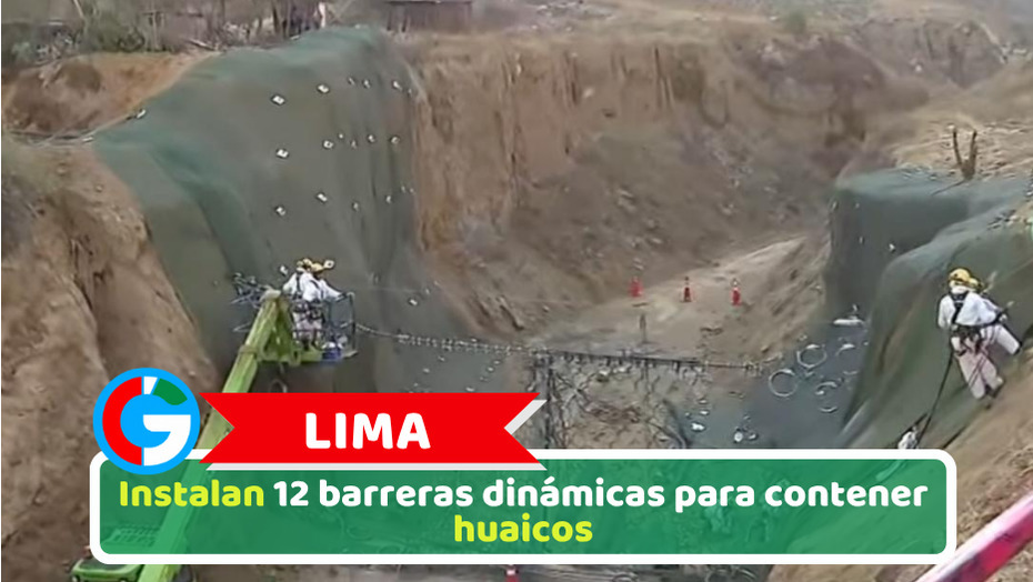 Lima: Instalan 12 barreras dinámicas para contener huaicos