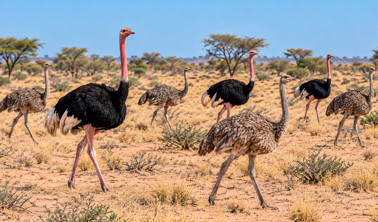 Liberan ocho avestruces en una reserva de África tras más de 70 años de ausencia: su regreso tiene un propósito clave para el ecosistema