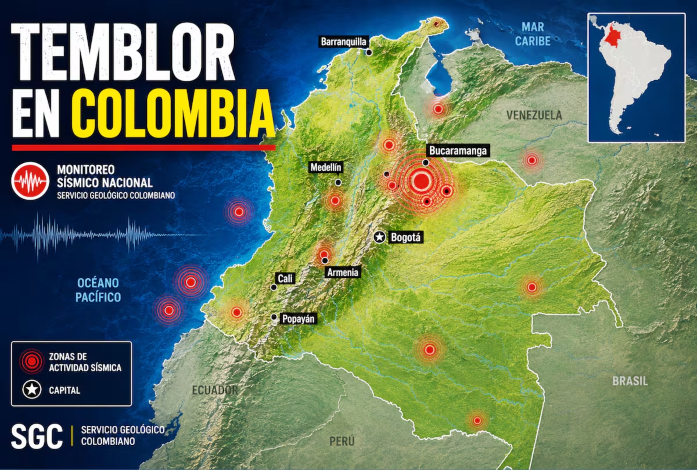 Temblor en Colombia EN VIVO hoy, 30 de septiembre: hora exacta, magnitud y dónde fue el epicentro del último sismo vía el SGC