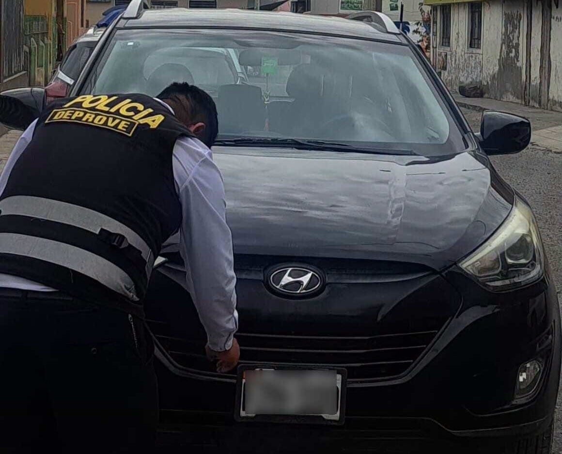 Vehículo robado en Lima hace más de un año fue encontrado en Arequipa