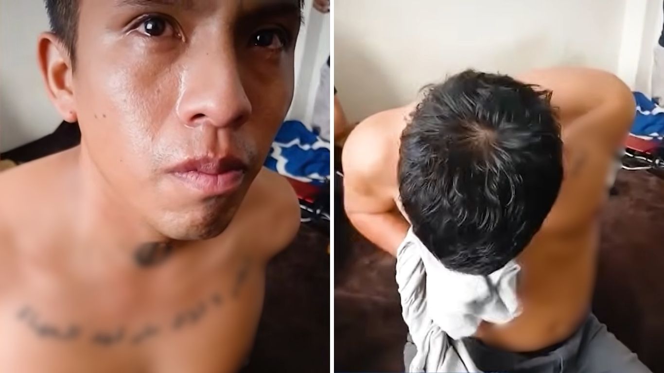 Presunto extorsionador rompe en llanto tras ser detenido por la Policía: "Soy cristiano… le pido disculpas"