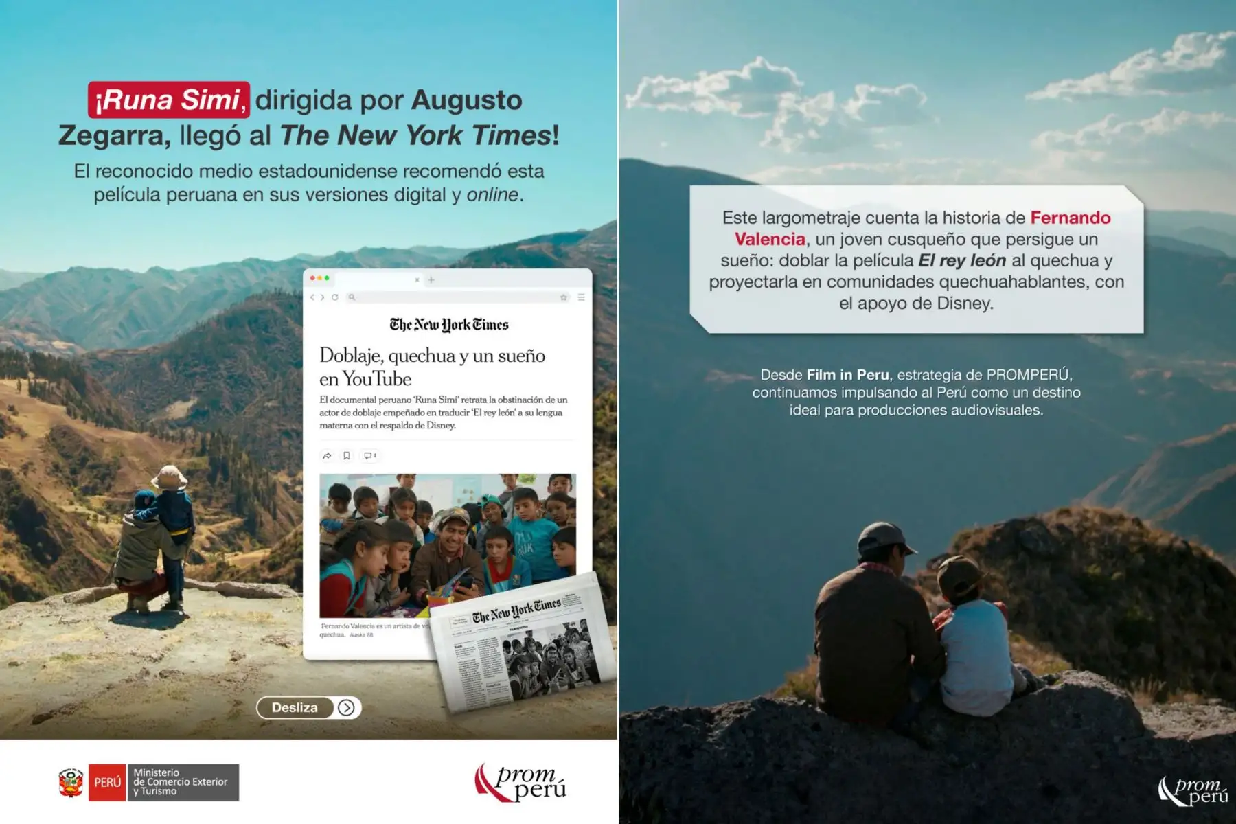 La película peruana "Runa Simi" llegó al The New York Times