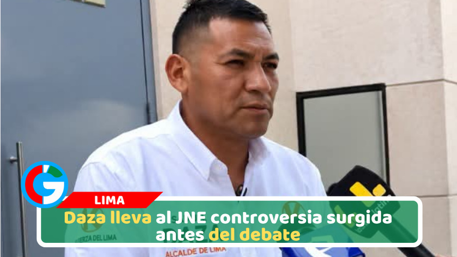 Samuel Daza denuncia a López Aliaga ante el JNE