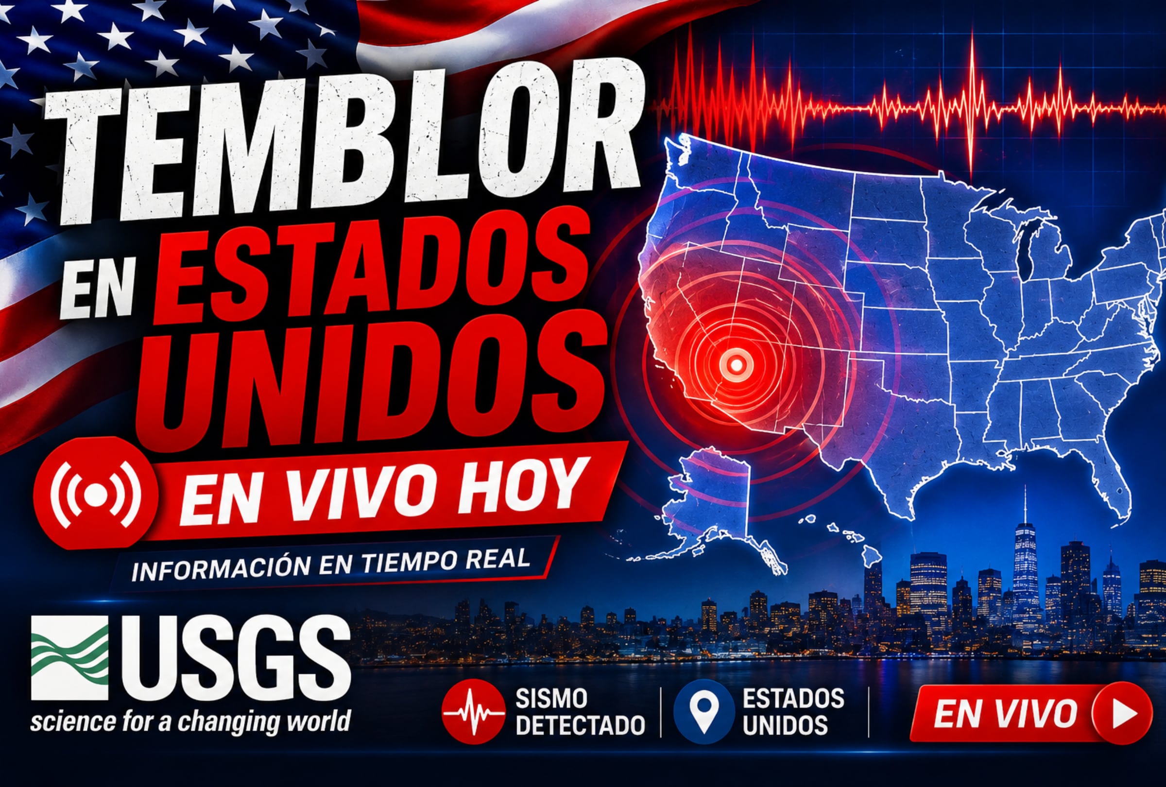 Temblor en Estados Unidos EN VIVO hoy, 29 de septiembre 2026: hora exacta, magnitud y dónde fue el epicentro del último sismo vía USGS