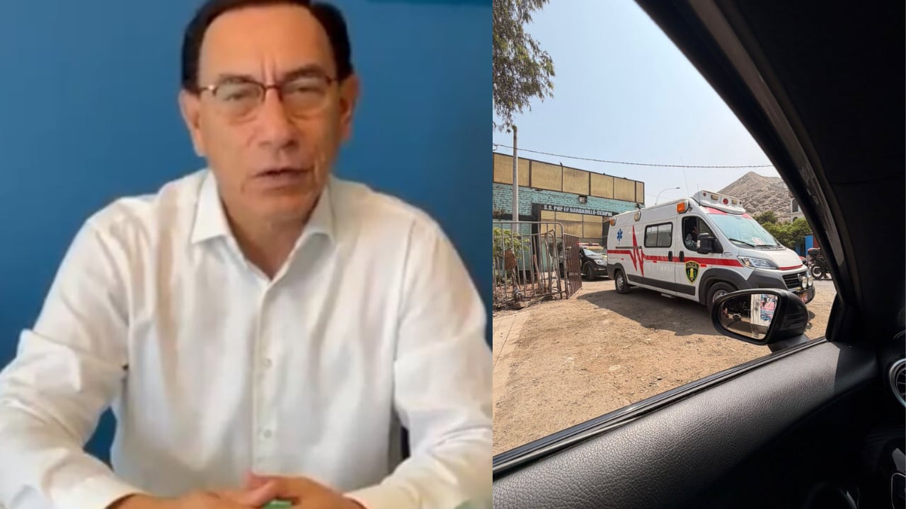 Expresidente Martín Vizcarra fue trasladado de emergencia a centro de salud