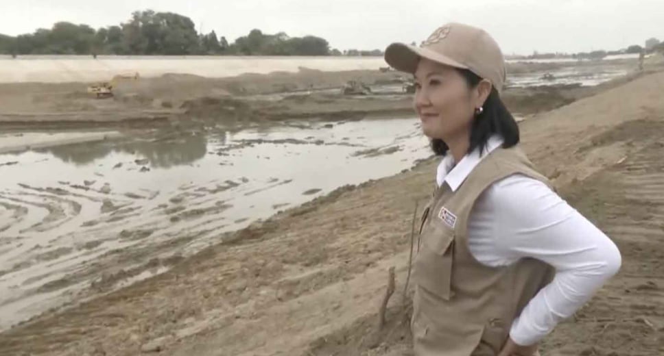 Keiko Fujimori supervisa obras para reducir riesgos por El Niño en Piura y La Libertad