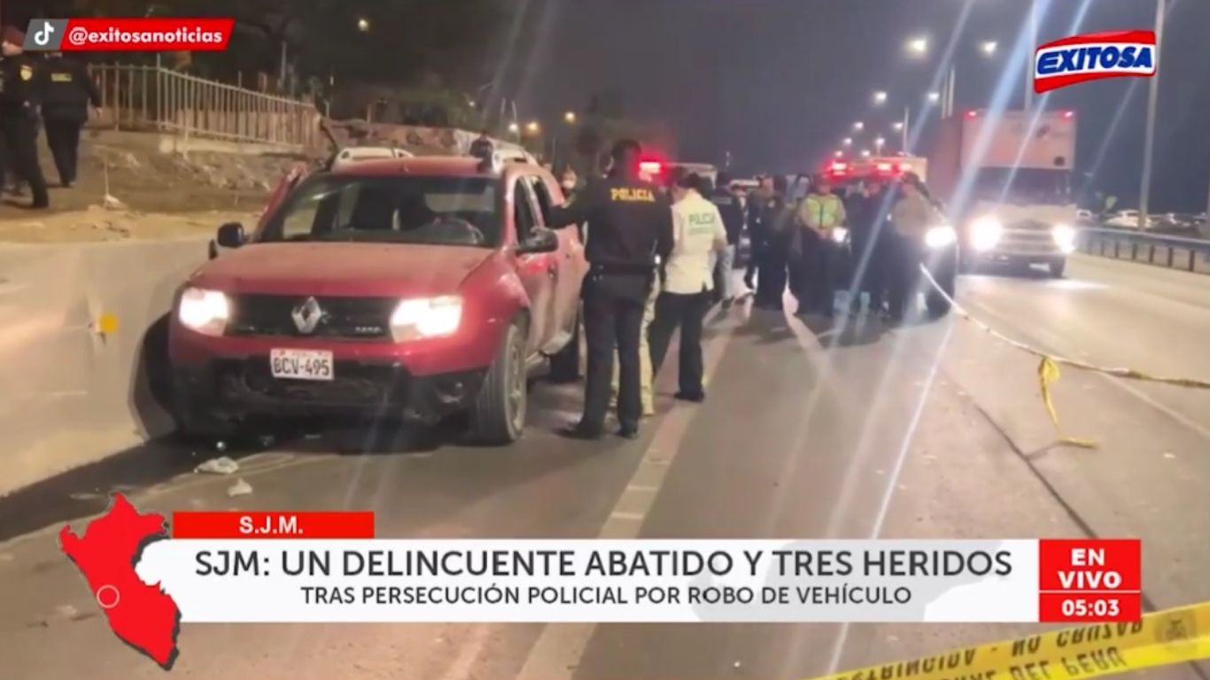 Panamericana Sur: abaten a presunto delincuente durante persecución policial tras robo de auto