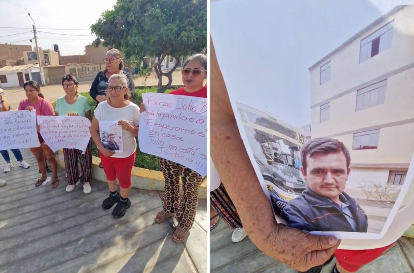 Familia de chofer baleado en Lima exige justicia desde Chiclayo