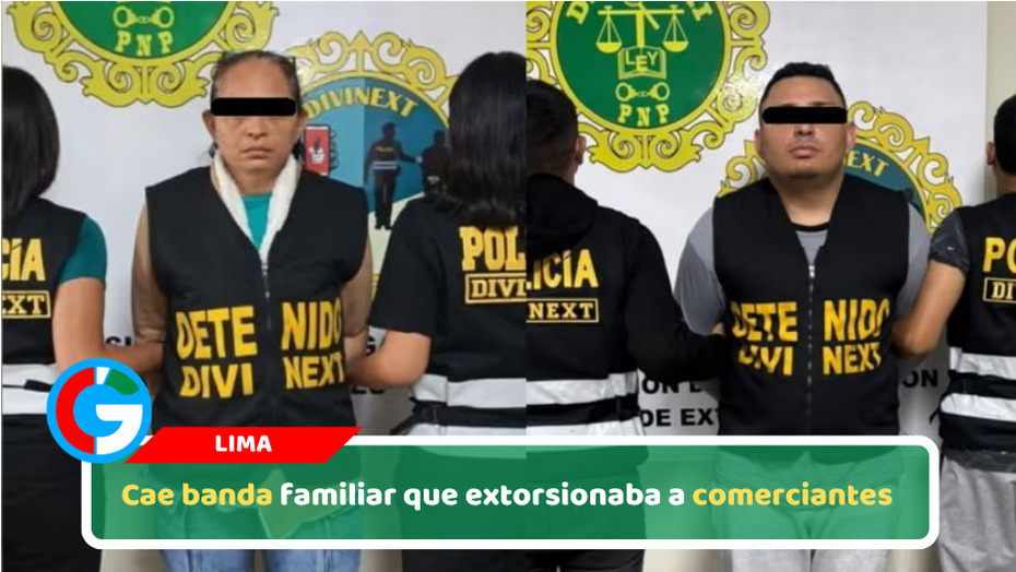 Cae banda familiar que extorsionaba a comerciantes