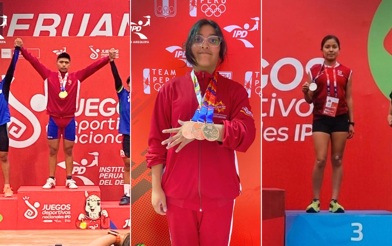 Arequipa suma siete medallas en pesas y marcha en los Juegos Deportivos Nacionales IPD