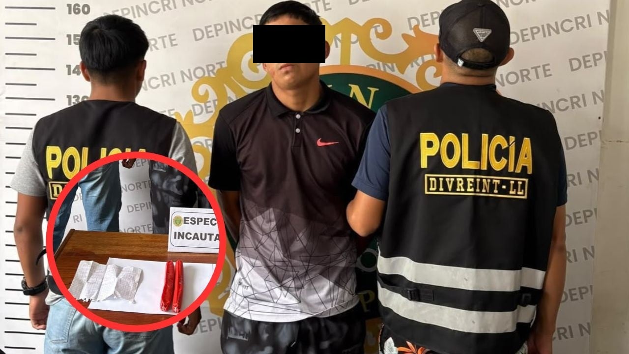 Policía detiene a joven de 19 años con material explosivo y municiones en Trujillo