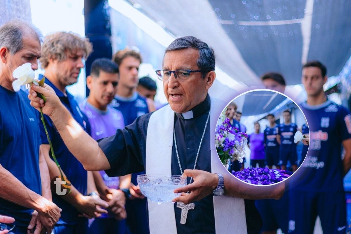 Camisetas moradas de Alianza Lima reciben bendición previo a duelo en Cusco [FOTOS]