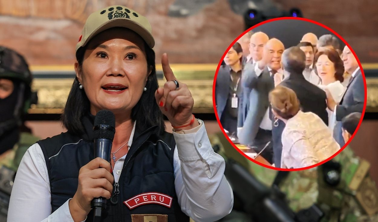 Keiko Fujimori respalda a César Astudillo tras gresca con Iber Maraví en el Senado y arremete contra la oposición
