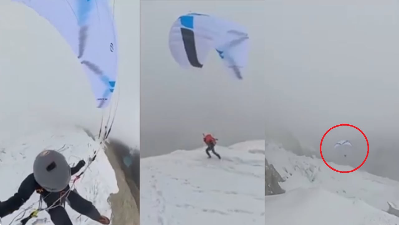 Áncash: Turista francés desaparece tras realizar parapente en el nevado Alpamayo
