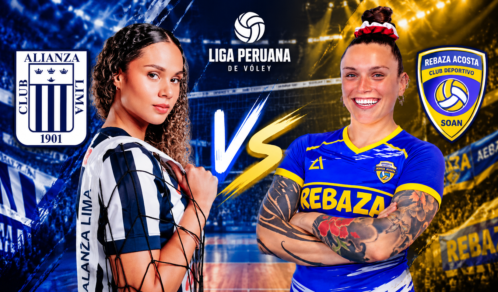 Alianza Lima vs Rebaza Acosta EN VIVO: horario y canal de tv dónde ver el partido de hoy por la Liga Peruana de Vóley 2026