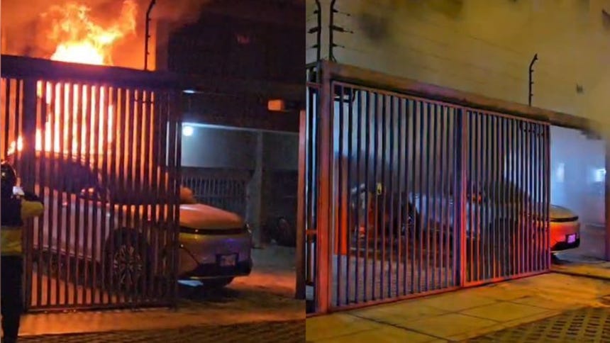 Alarma en La Molina: camioneta híbrida explotó y se incendió mientras cargaba [VIDEO]