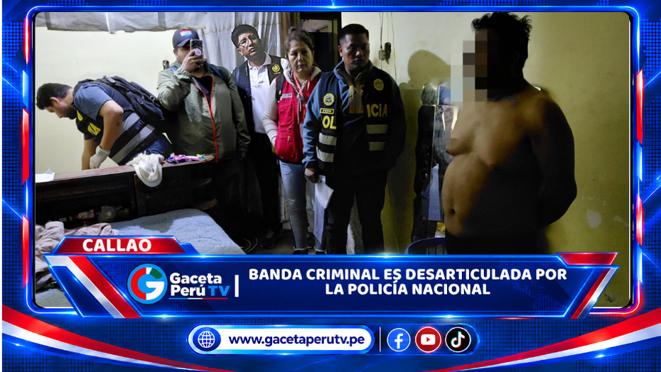 Banda criminal es desarticulada por la Policía Nacional