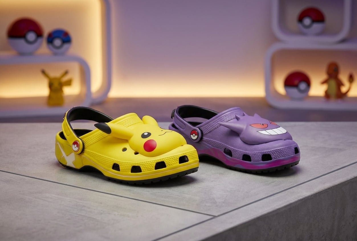 La fiebre de Pokémon no frena: Crocs sumará zuecos de Pikachu y Gengar por el 30° aniversario de la franquicia